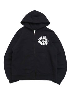 画像1: 【送料無料】DENIM TEARS DENIM UNIVERSITY ZIP HOODIE BLACK/WHITE (1)