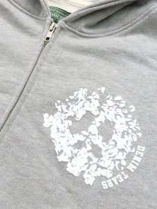 画像3: 【送料無料】DENIM TEARS DENIM UNIVERSITY ZIP HOODIE GREY/WHITE (3)
