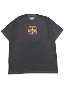 画像1: WEST COAST CHOPPERS GARMENT DYED COBRA CENTER LOGO TEE (1)