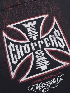 画像4: 【送料無料】WEST COAST CHOPPERS FLAMING LOGO BOXY SHIRT (4)