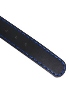 画像5: 【送料無料】TRUE RELIGION ENAMEL HORSESHOE BUCKLE STITCH BELT BLUE (5)