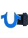 画像2: 【送料無料】TRUE RELIGION ENAMEL HORSESHOE BUCKLE STITCH BELT BLUE (2)