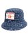 画像1: 【送料無料】TRUE RELIGION ALLOVER SRS BUCKET HAT MEDIUM WASH BLUE (1)