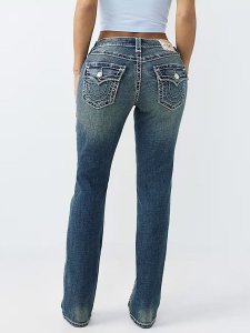 画像7: 【送料無料】TRUE RELIGION WMNS BILLIE MID RISE SUPER T FLAP STR STARLIGHT THREAD (7)