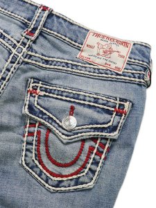 画像5: 【送料無料】TRUE RELIGION WMNS BILLIE ROPE STITCH STRAIGHT DAISY MEADOW (5)
