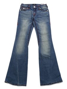 画像2: 【送料無料】TRUE RELIGION WMNS JOEY MID RISE SUPER T FLARE DARK WASH (2)