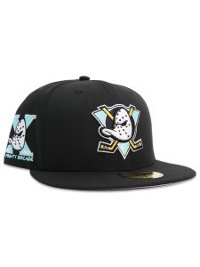 画像2: NEW ERA 59FIFTY CS NHL MIGHTY DUCKS 1993 U/GY FB BLK/TIF (2)