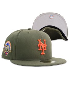 画像1: NEW ERA 59FIFTY CS METS CTWN 50TH U/GY FB OLV/ORG (1)
