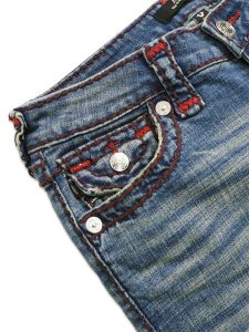 画像3: 【送料無料】TRUE RELIGION WMNS JOEY MID RISE SUPER T FLARE DARK WASH (3)