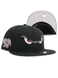 画像1: NEW ERA 59FIFTY CS MILB LAKE ELSINORE STORM 75TH U/GY FB BLK (1)