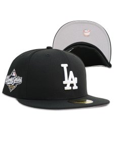 画像1: NEW ERA 59FIFTY CS DODGERS WS2025 U/GY FB BLK/WHT (1)