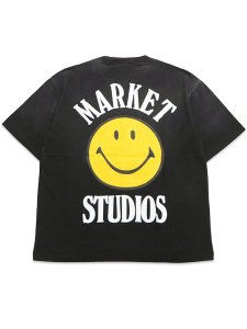 画像1: 【送料無料】MARKET SMILEY LOCK UP TEE BLACK (1)