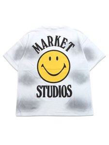 画像1: 【送料無料】MARKET SMILEY LOCK UP TEE WHITE (1)