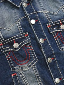 画像3: 【送料無料】TRUE RELIGION JIMMY SUPER T OVERSIZED JACKET NOCTURNE DRIVE DARK WASH (3)