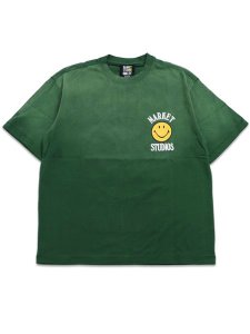 画像2: 【送料無料】MARKET SMILEY LOCK UP TEE DARK GREEN (2)