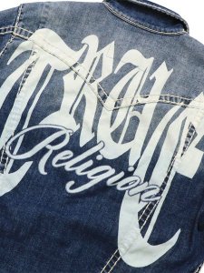 画像6: 【送料無料】TRUE RELIGION JIMMY SUPER T OVERSIZED JACKET NOCTURNE DRIVE DARK WASH (6)