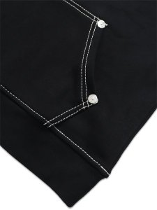 画像7: 【送料無料】TRUE RELIGION MESH PANEL BIG T CARGO HOODIE BLACK (7)