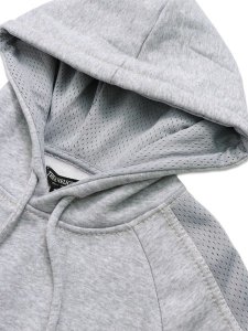 画像3: 【送料無料】TRUE RELIGION MESH PANEL BIG T CARGO HOODIE HEATHER GREY (3)