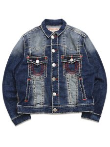 画像2: 【送料無料】TRUE RELIGION JIMMY SUPER T OVERSIZED JACKET NOCTURNE DRIVE DARK WASH (2)
