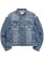画像1: 【送料無料】TRUE RELIGION JIMMY ROPE STITCH OVERSIZED DENIM JACKET INCONE DUST MW (1)