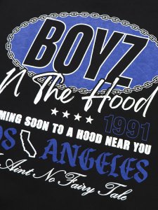 画像4: BOYZ N THE HOOD FLAMES PULLOVER BLACK/BLUE (4)