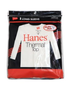 画像6: Hanes L/S THERMAL TOP RELAX FIT HENLEY NECK (6)