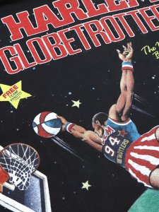 画像5: HARLEM GLOBETROTTERS WORLD FAMOUS PULLOVER BLACK/RED (5)
