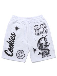画像1: 【送料無料】 COOKIES CLOTHING LAKE COMO JERSEY SOCCER SHORT WHITE (1)