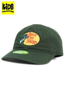 画像1: 【KIDS】BASS PRO SHOPS TODDLER EMBROIDERED LOGO TWILL CAP DARK GREEN (1)
