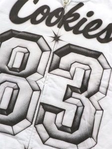 画像3: 【送料無料】COOKIES CLOTHING DRAFT DAY FULL ZIP HOODIE WHITE (3)