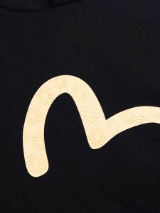 画像3: 【送料無料】EVISU SEAGULL PRINTED HOODIE BLACK (3)
