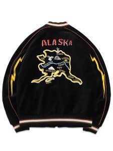 画像1: 【送料無料】EVISU RAIJIN SUKAJAN JACKET BLACK (1)