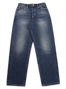 画像2: 【送料無料】EVISU HT,5POCKET WHITE SEAGULL JEANS DARK TONE INDIGO (2)