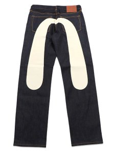 画像1: 【送料無料】EVISU DAICOCK PRINTED JEANS WHITE #2000 RAW INDIGO/WHITE (1)