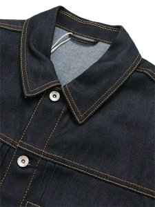 画像3: 【送料無料】EVISU ECRU SEAGULL PRINTED DENIM JACKET RAW INDIGO (3)