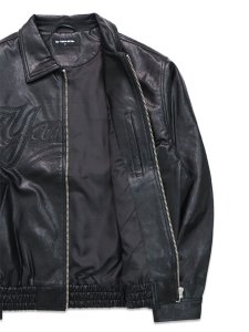 画像6: 【送料無料】NEW ERA SYNTHETIC LEATHER JACKET YANKEES BLK (6)
