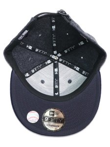 画像5: NEW ERA 9FIFTY SOFT BUCKRAM MELTON YANKEES GREY/NAVY (5)