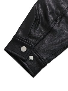 画像7: 【送料無料】NEW ERA SYNTHETIC LEATHER JACKET YANKEES BLK (7)