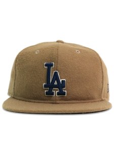 画像2: NEW ERA 9FIFTY SOFT BUCKRAM MELTON DODGERS BEIGE/NAVY (2)
