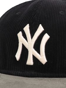 画像6: NEW ERA RC 9FIFTY LEATHER STRAP CORDUROY YANKEES BLK/GREY (6)