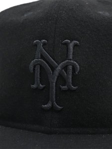 画像6: NEW ERA 9FIFTY SOFT BUCKRAM MELTON METS BLACK (6)