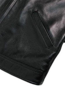 画像4: 【送料無料】SCHOTT LEATHER TRACKER JACKET BLACK (4)