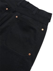 画像5: 【送料無料】SCHOTT LEATHER COMB DOUBLE KNEE PANTS BLACK (5)