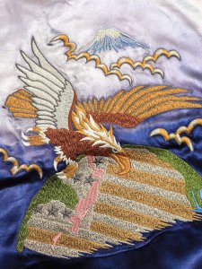 画像4: 【送料無料】SCHOTT RAYON SUKA JACKET NAVY (4)