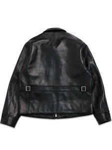 画像2: 【送料無料】SCHOTT LEATHER TRACKER JACKET BLACK (2)
