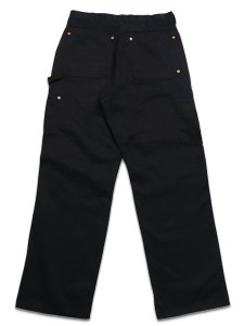 画像2: 【送料無料】SCHOTT LEATHER COMB DOUBLE KNEE PANTS BLACK (2)