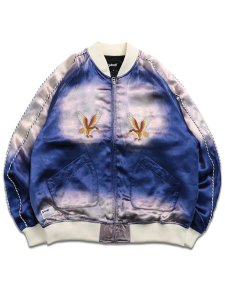 画像1: 【送料無料】SCHOTT RAYON SUKA JACKET NAVY (1)