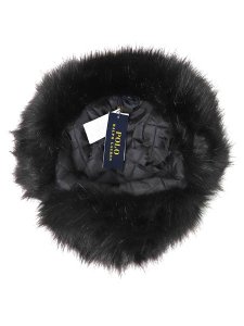 画像4: 【送料無料】POLO RALPH LAUREN FAUX FUR TRAPPER HAT BLACK (4)