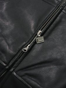 画像5: 【送料無料】FUBU FAUX LEATHER ZIP HOODIE (5)