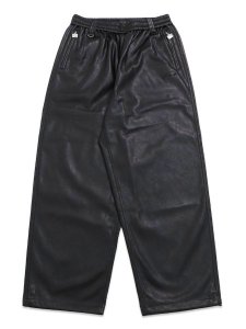 画像1: 【送料無料】FUBU FAUX LEATHER EASY PANTS (1)